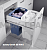 Laundry-Carrier. Система хранения белья: 2 корзины по 33л, 1 корзина 12л, 1 корзина 2,5л.